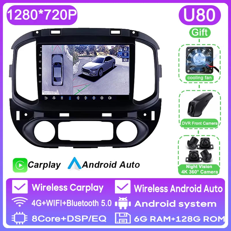Car Android Car Radio DVD For Chevrolet Colorado/GMC Canyon 2015 - 2017 GPS Navigation Multimedia Player 4G WIFI VT QLED Screen