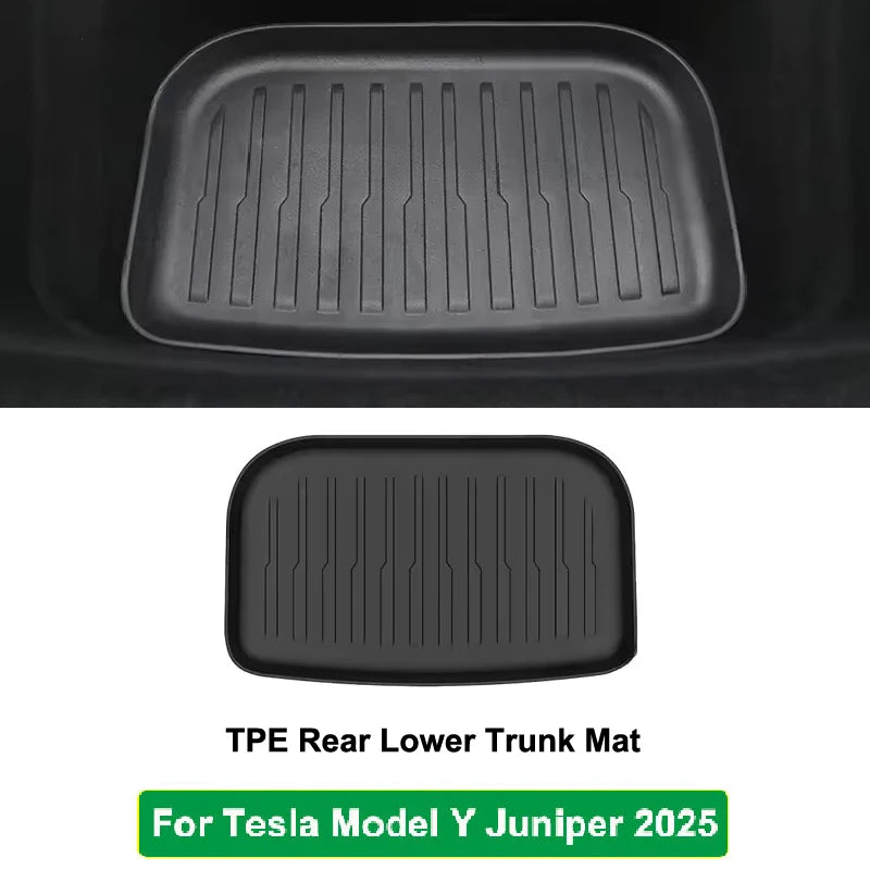 For Tesla Model Y 2026 Juniper TPE Front Trunk Cargo Liner Tray Mat Frunk Layered Partition Plate Organizer Divider Baffle Board