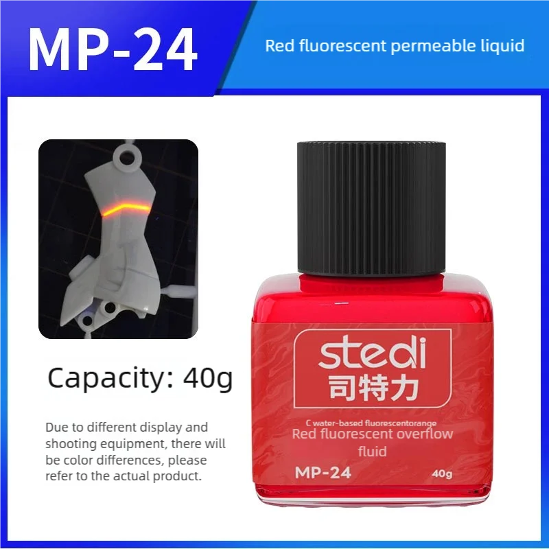 40g Stedi MP10-MP29 Water-based Fluorescent Panel Liner Paint for Model Building Fluorescent Ink Panel Line with Tools