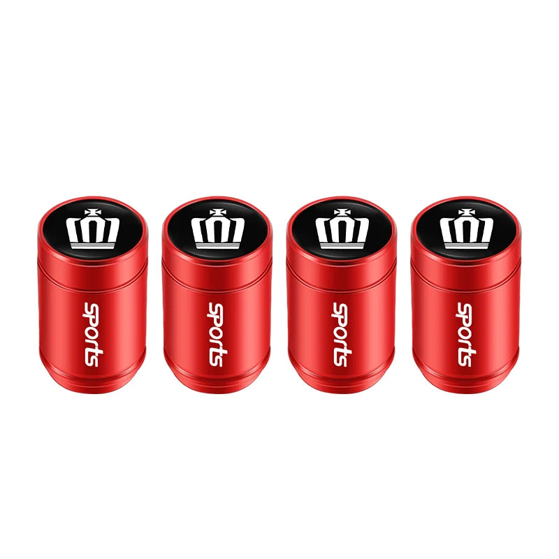 4Pcs Car Tire Valve Caps Metal Dust Proof Cap For Toyota Crown Scion Vellfire Hilux Aygo Yaris Ractis Corolla Caldina Auris Rav4