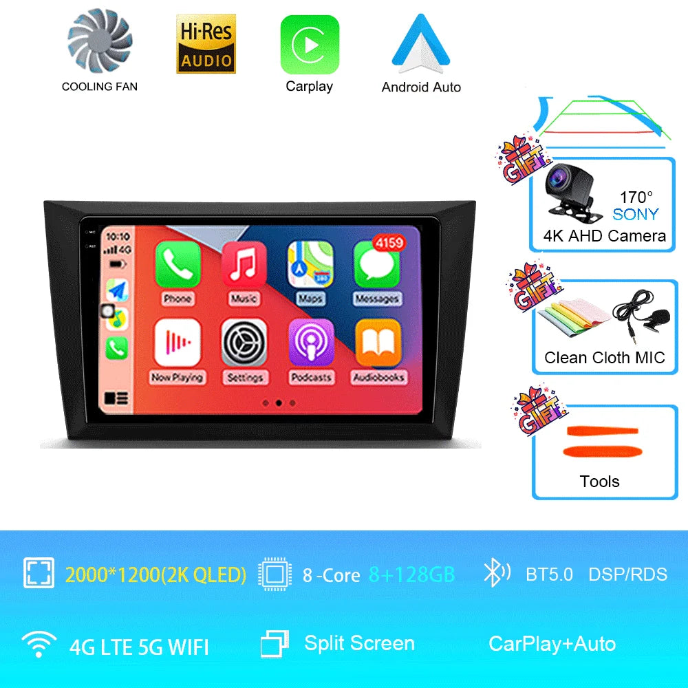 Car Stereo with Apple CarPlay & Android Auto, Compatible with VW Golf 6 MK6 & GTI