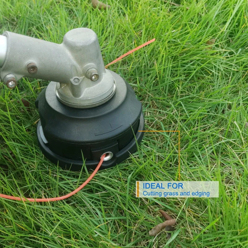 1Pc New Bearing Grass Trimmer Head, Mounting Hole M10X1.25Mm, Includes 1 High-Quality Spring and 2 Aluminum Cable Clips, More Durable Bearing Design, No Need to Open the Cover to Thread the Line, Easy to Release the Line with