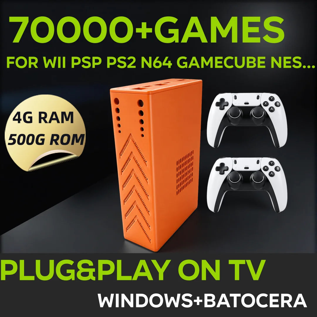 Y3 Pro Batocera Game Console — 4K HD, 60+ Emulators, Wireless Controller TV Console