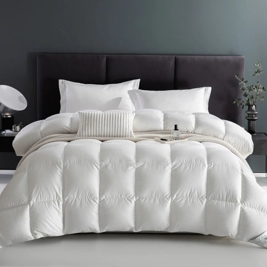 Goose Down Duvet, Quilted Winter Comforter