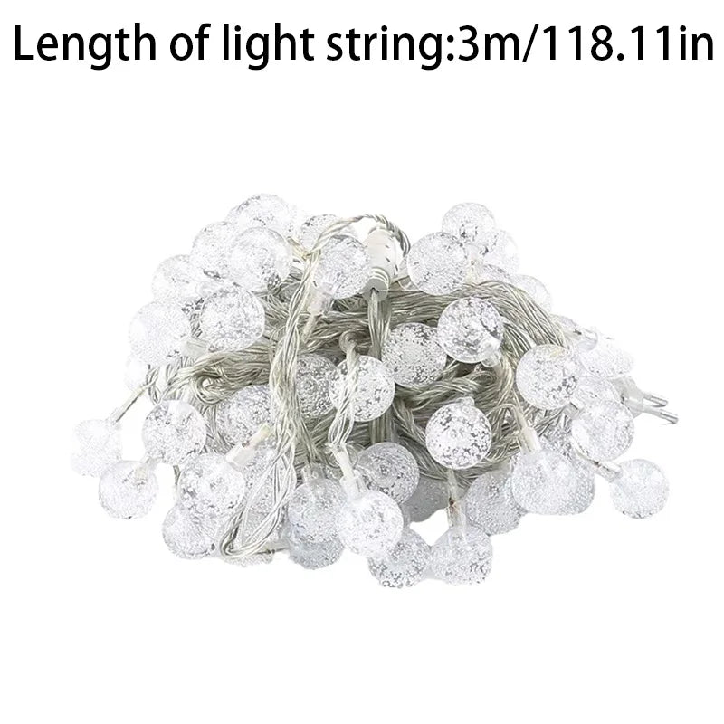 LED Light String – PVC Material, Christmas Decoration, Outdoor Camping Tent Canopy Light, Long Battery Life, Waterproof & Energy