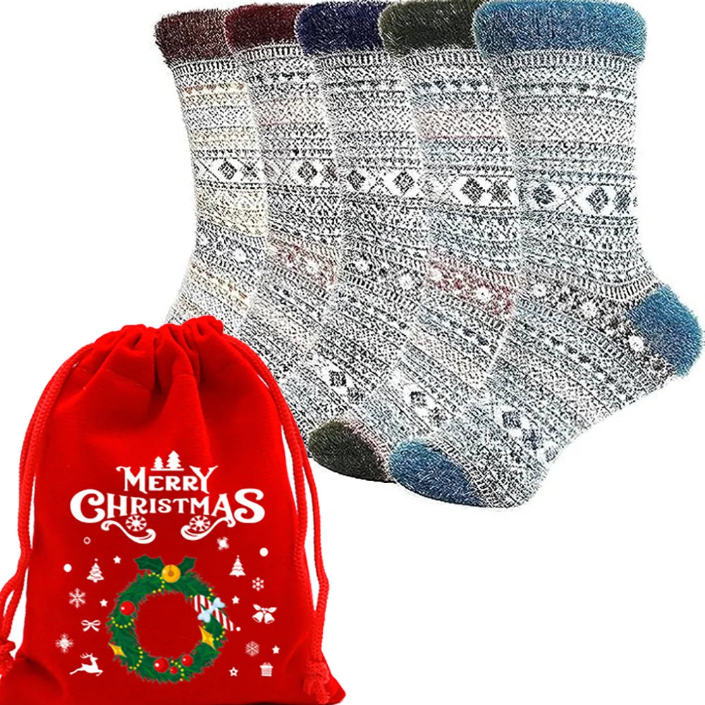 Women's Fuzzy Cozy Socks - Soft Home & Sleep Socks 5 Pairs Mixed Colors - photo 9