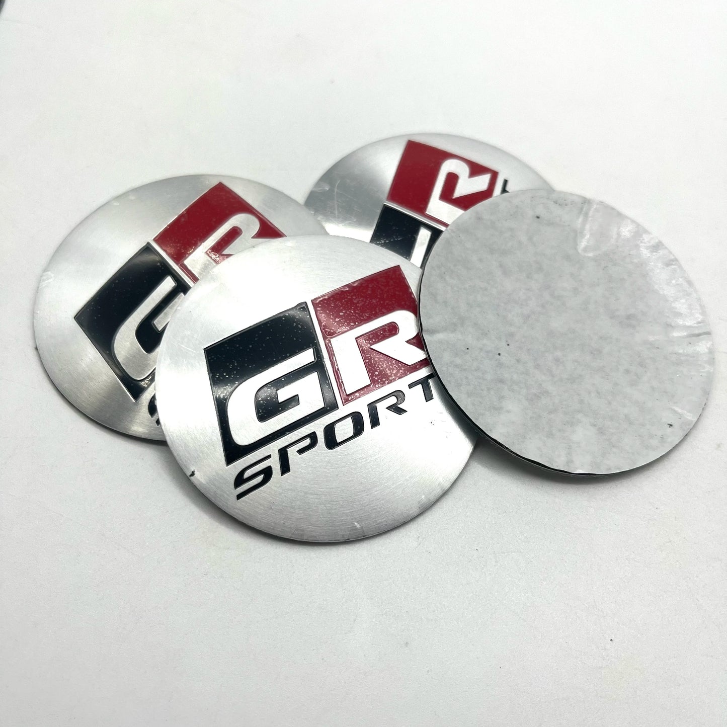 4pcs 56mm 60mm 65mm Universal Car Wheel Center HubCap Sticker ABS 3D GR Sport Badge Emblem Sticker Car Styling Auto Accessorie