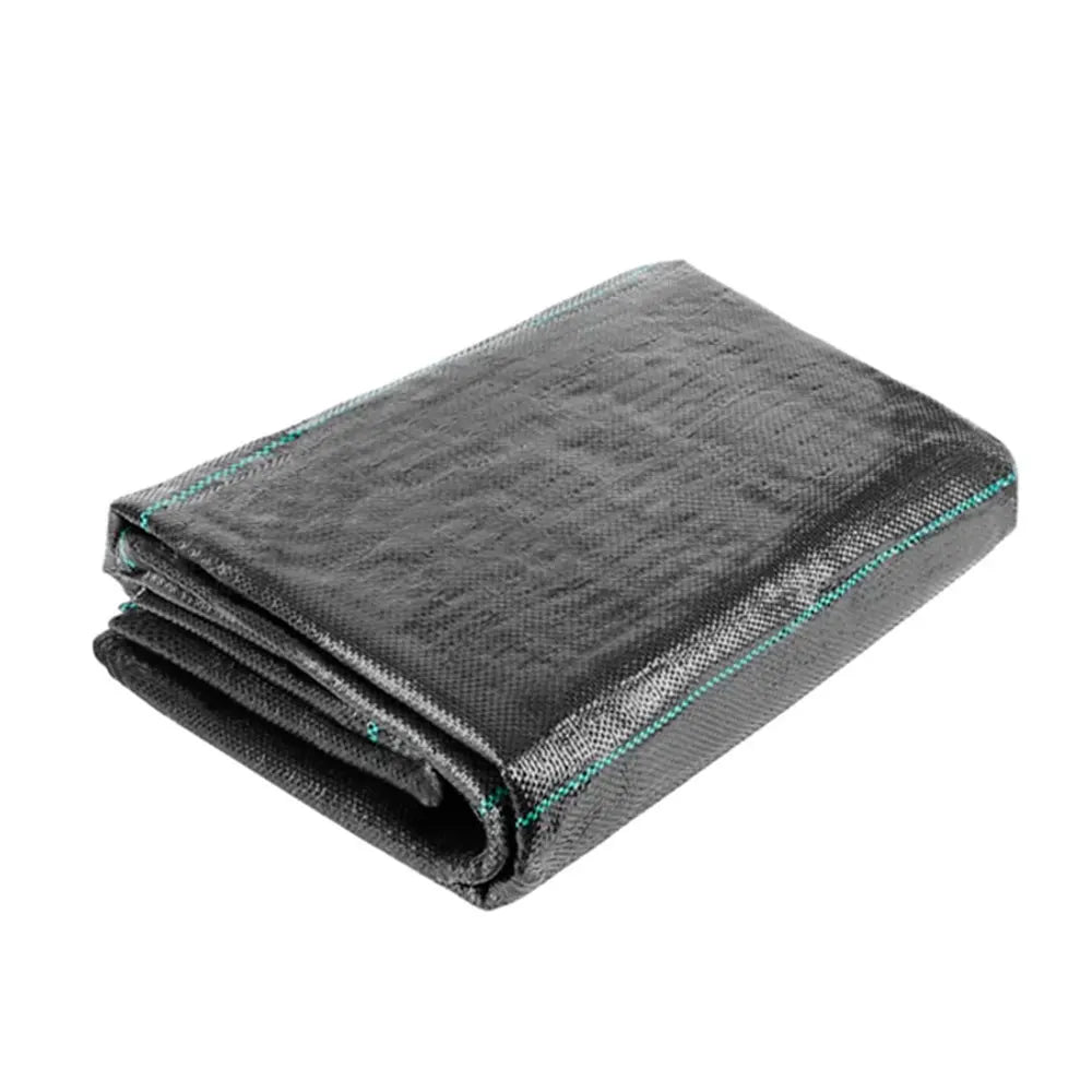 19.6in x16.4ft Weed Barrier Landscape Fabric Black Woven Sheet UV Tear Resistant Ground Cover Gardening Mat for Driveway Control