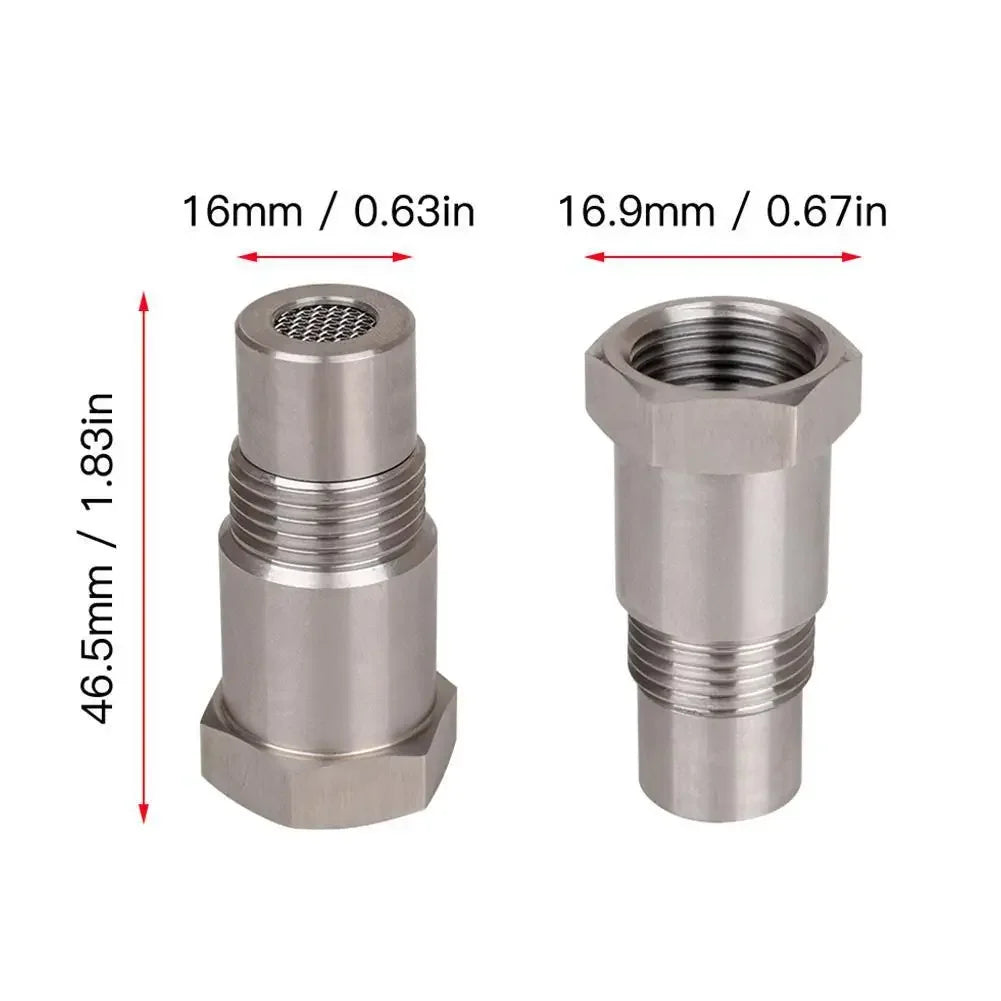 2PCS Off-Road Performance Oxygen Sensor Adapter M18X1.5 CEL Fix O2 Sensor for Catalyst CSV Auto Parts Performance Car Accessory