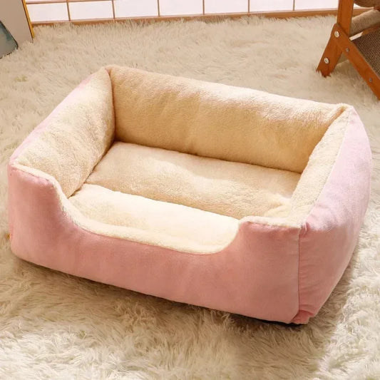 Washable Cat & Dog Bed Cushion — Breathable Winter Pet Basket
