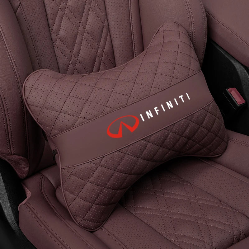 Car Seat Neck Pillow Headrest Lumbar Waist Support Cushion For Infiniti QX55 QX50 QX60 QX80 Q50 Q70L Q60 Q30 Q70 QX70 QX30 FX37