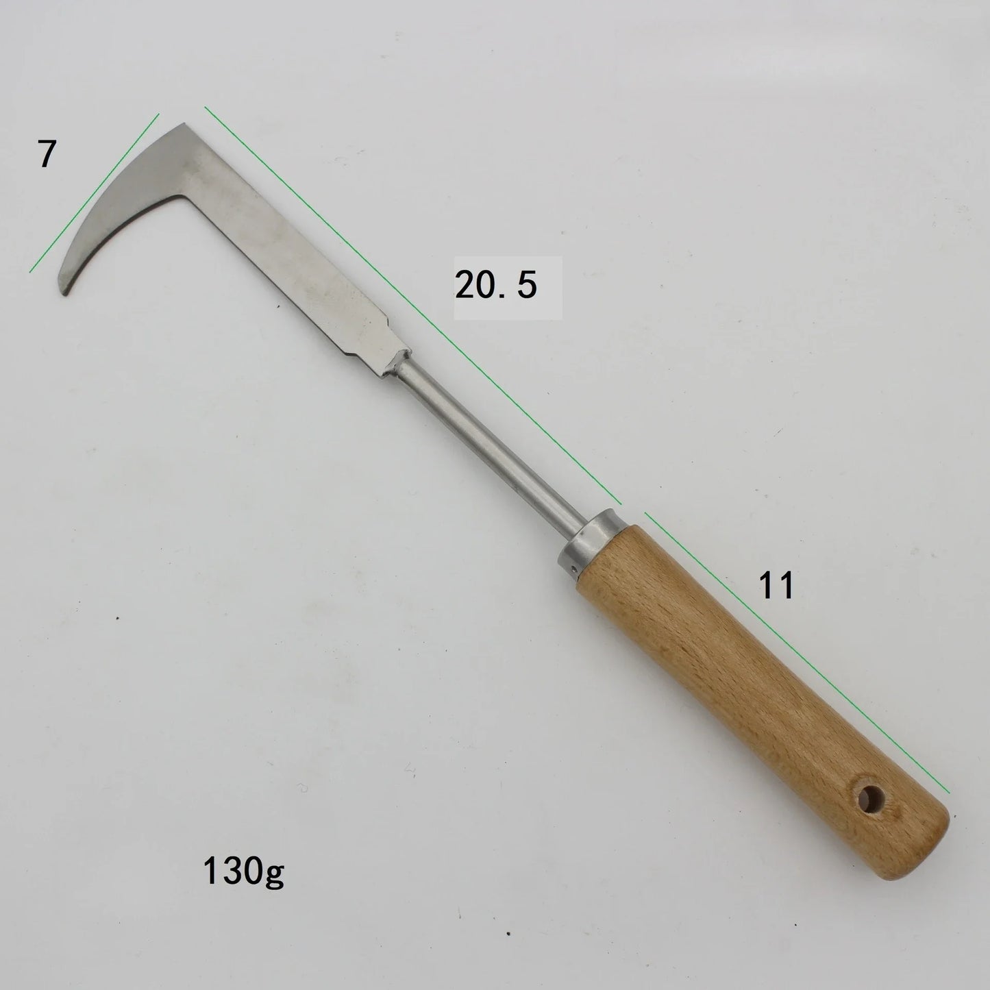 Stainless Steel Garden Weeder Knife, Wooden Handle Hand Weeding Tool for Lawn, Vegetable Garden & Plant Care, Summer Gardening A
