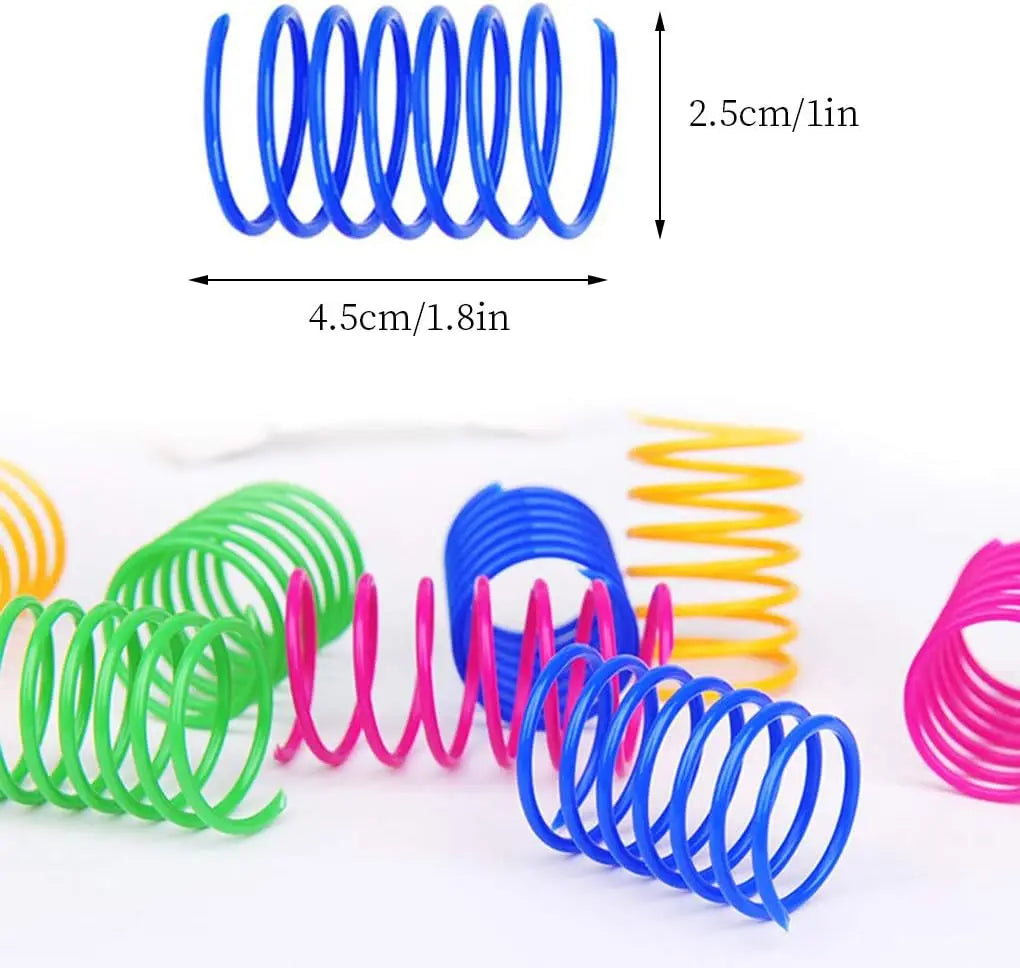 Cat Spiral Spring Toys - 4 to 200 Pack, Colorful Coils – photo 4
