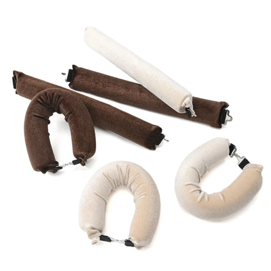 Heatless satin curling rod headband