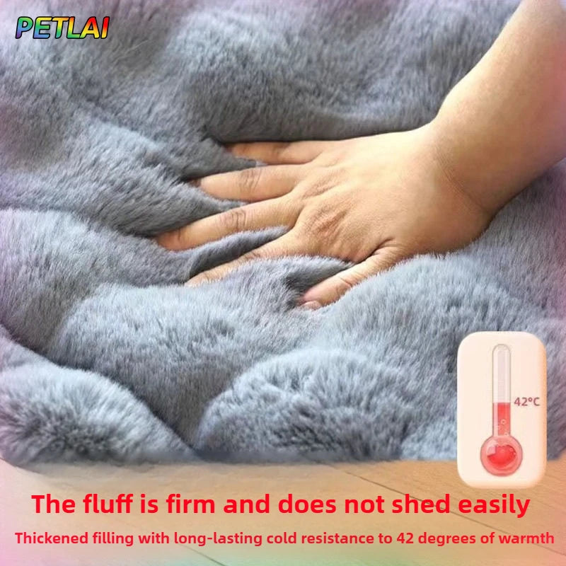 Double-Sided Dog Bed Mat - Large Warm Winter Sleeping Pad – photo 3