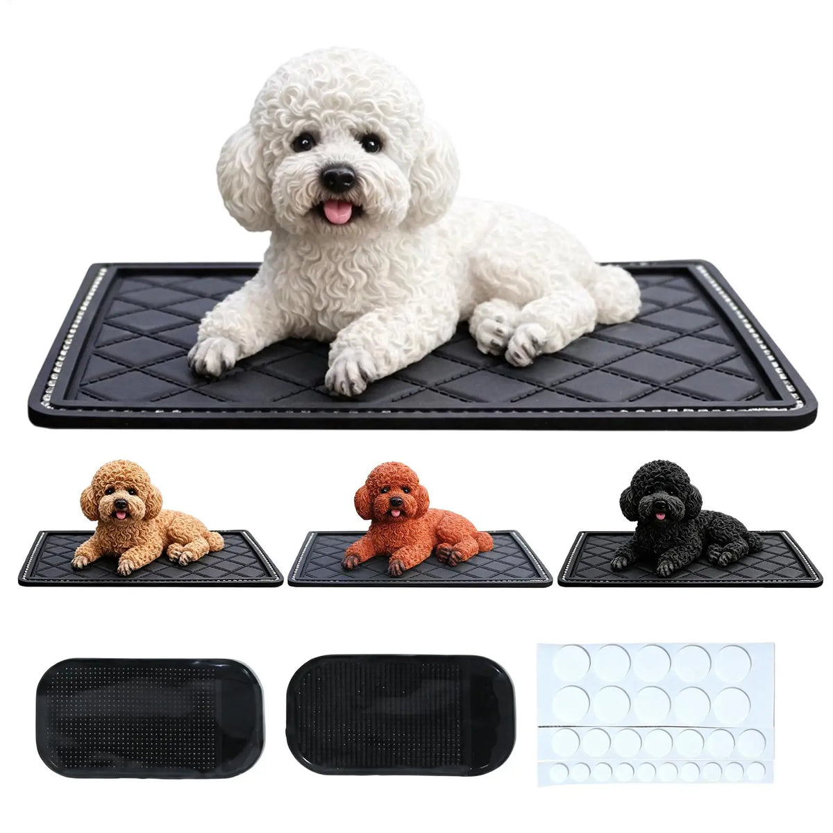 Resin Puppy Dashboard Statue - Car & Desk Dog Ornament – photo 3