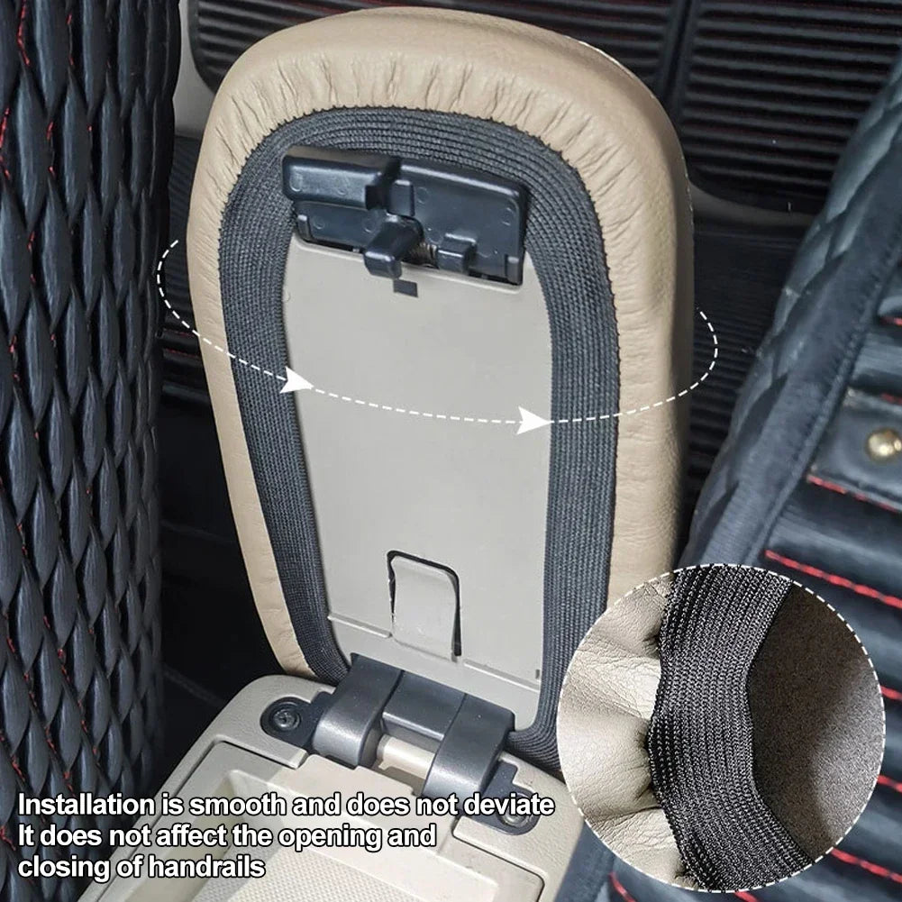 For Toyota Corolla 2007 - 2013 Car Armrest Box Center Console Lid Armrest Cover Interior Accessories Microfiber Leather Cover