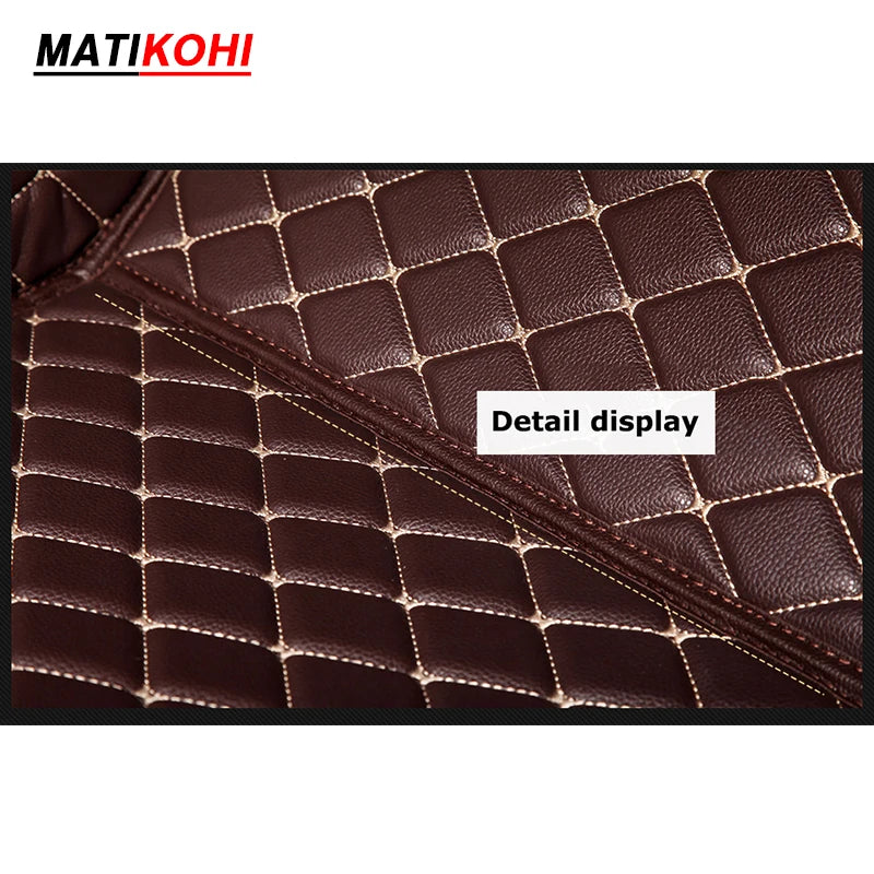 Custom-Fit Leather Car Floor Mats for Ford F-150 2009–2023 (Full Set)