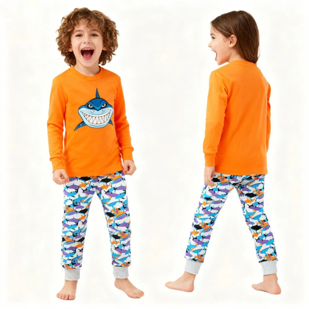 Kids Animal Embroidered Pajama Set - Soft Two-Piece Sleepwear - photo 16