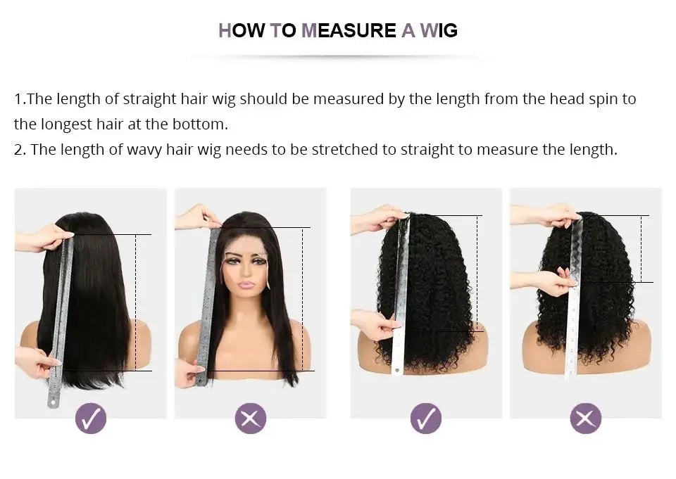 Water Wave HD Lace Front Wig 13x4 13x6 - 250 Density Human Hair