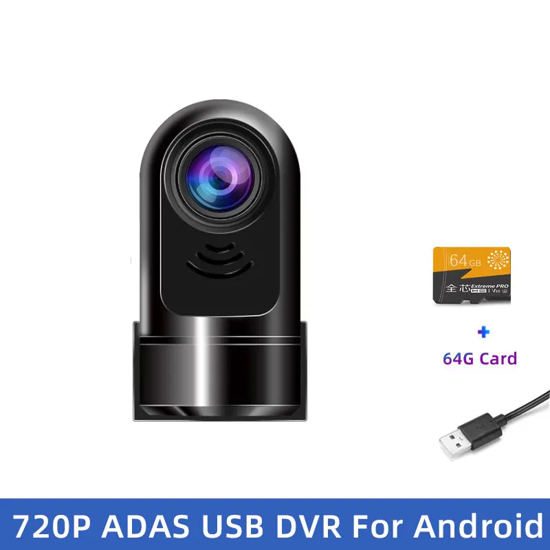 JUNDOF ADAS Car DVR For Car DVD Android Player Navigation Dashcam DVRs Video HD 720P USB TF Card 32G /64G Dash Cam Auto Recorder