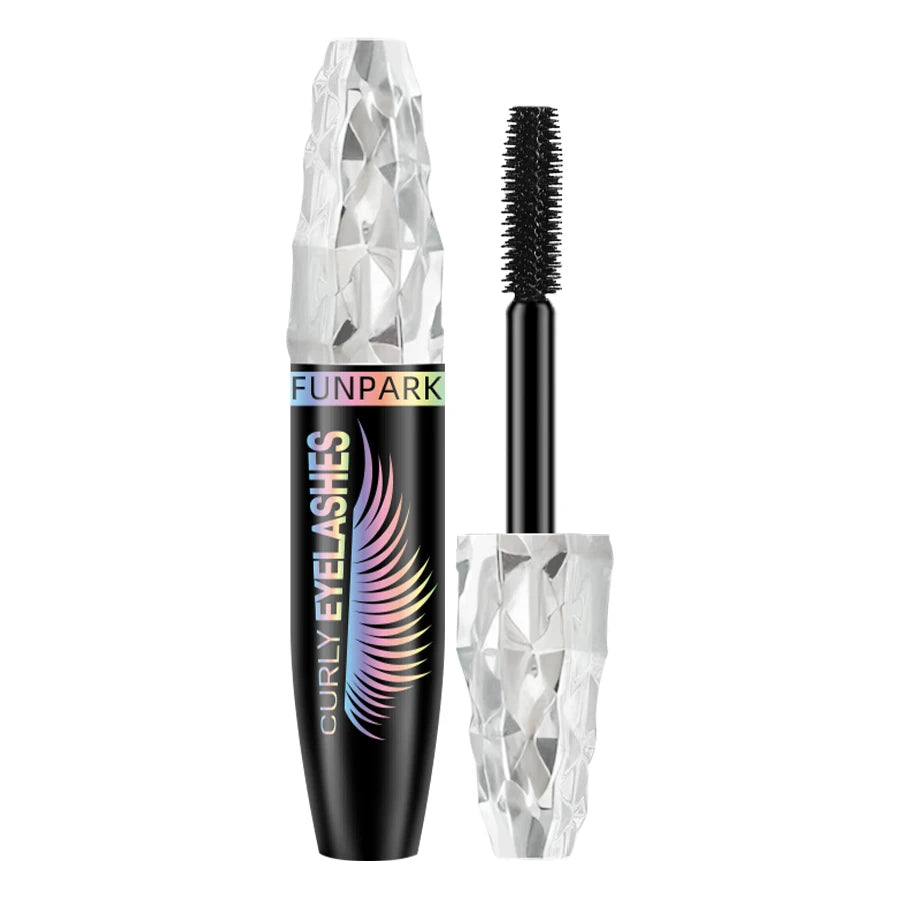 5D Mascara with Big Eyes Waterproof Thickening Lengthening Curling Liquid Fiber Mascara Eyelash Extension Makeup Gifts for Women