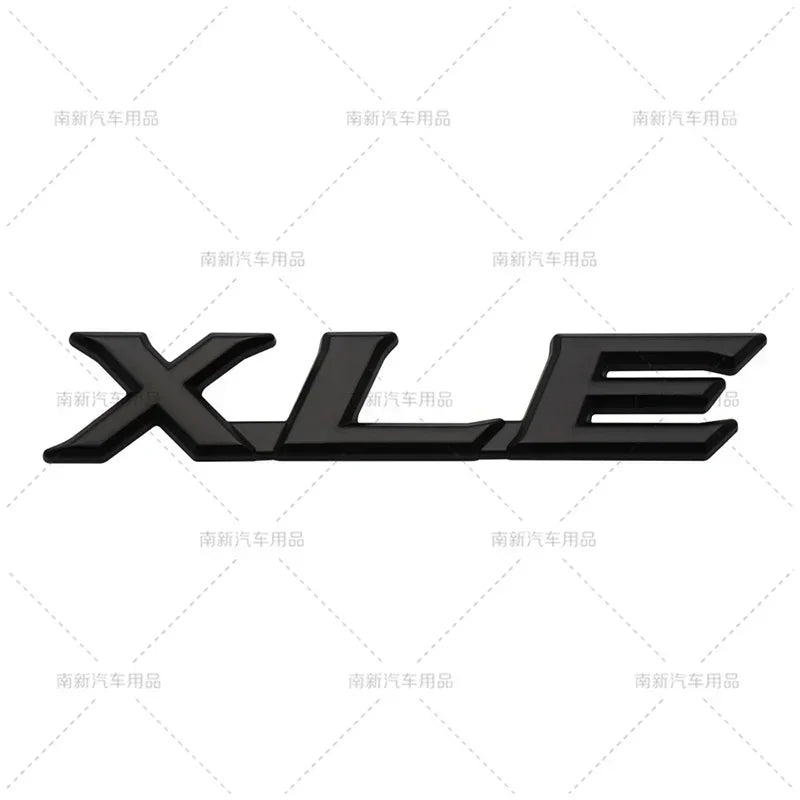 3D Metal XSE XLE SE LE Letters Rear Trunk Emblem Badge Car Sticker For Toyota CAMERY YARIS RAV4 COROLLA EX CROWN Accessories