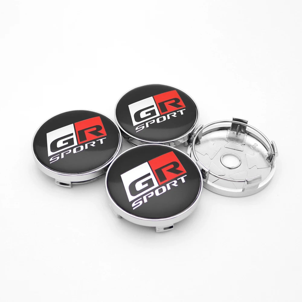 4Pcs 56mm 60mm Car Wheel Center Hub Caps Cover For Toyota GR Sport Gazoo Racing Yaris 86 Corolla Hilux Supra C-HR Accessories