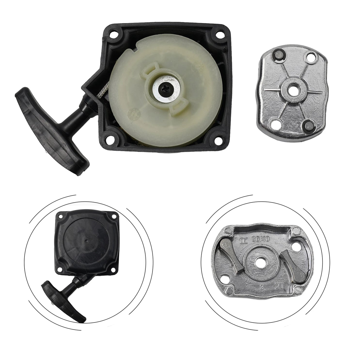 Brand New Pullstart Starter Assembly for Strimmers & Brush Cutters Stable Characteristics Easy to Install Buy Now!