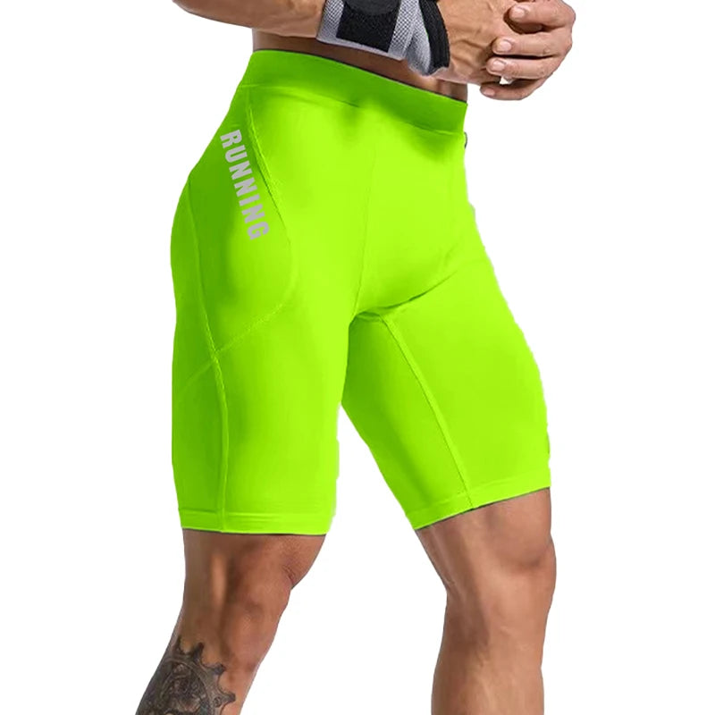 Men's Bodybuilding Shorts Gym Running Leggings Male Joggings Elastic Compressions Sweatpant Football Basketball Tights Trousers