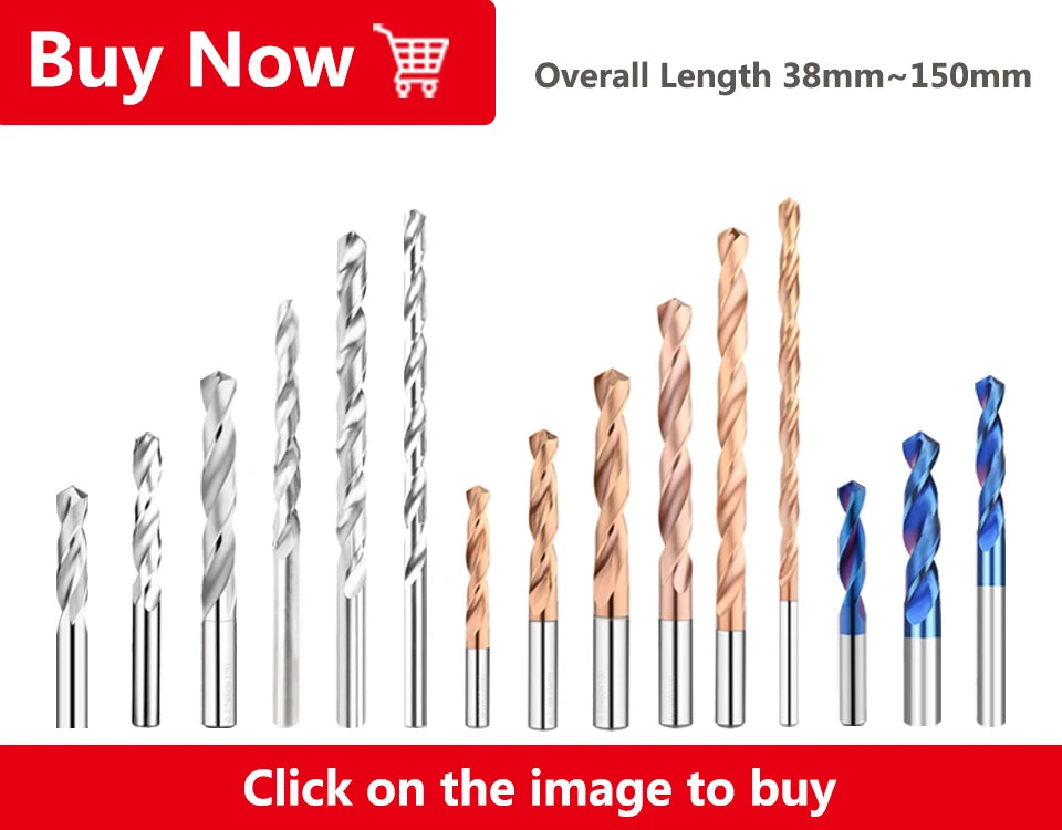 PCB Micro Drill Bits, 3.175 mm Shank, 0.1 to 6.8 mm