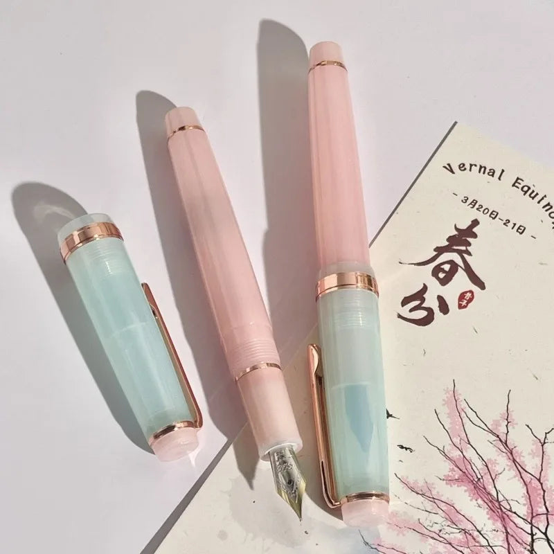 JINHAO 82 Limited Edition Colors Fountain Pen Macaron Color Gold Clip EF/F/M Calligraphy Pen Stationery Office School Supplies