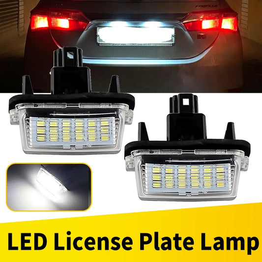 LED License Plate Lights for Toyota Camry Corolla Prius Yaris (2 Pack)