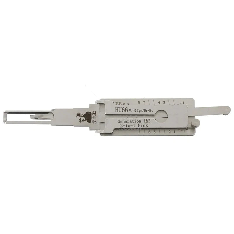 Original Lishi 2-in-1 HU66 HU100 HON66 HU100R HU92 HY22 TOY2 TOY48 HU101 HU162T-8 lishi Pick Tool  Door opening tool Stainless s