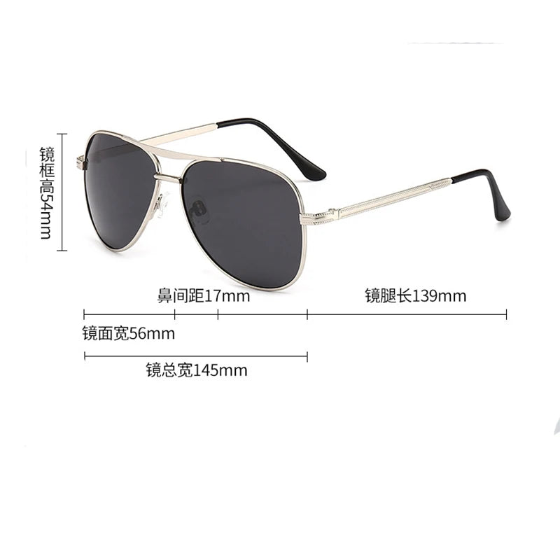 Double Bridge Polarized Aviator Sunglasses — Unisex UV400