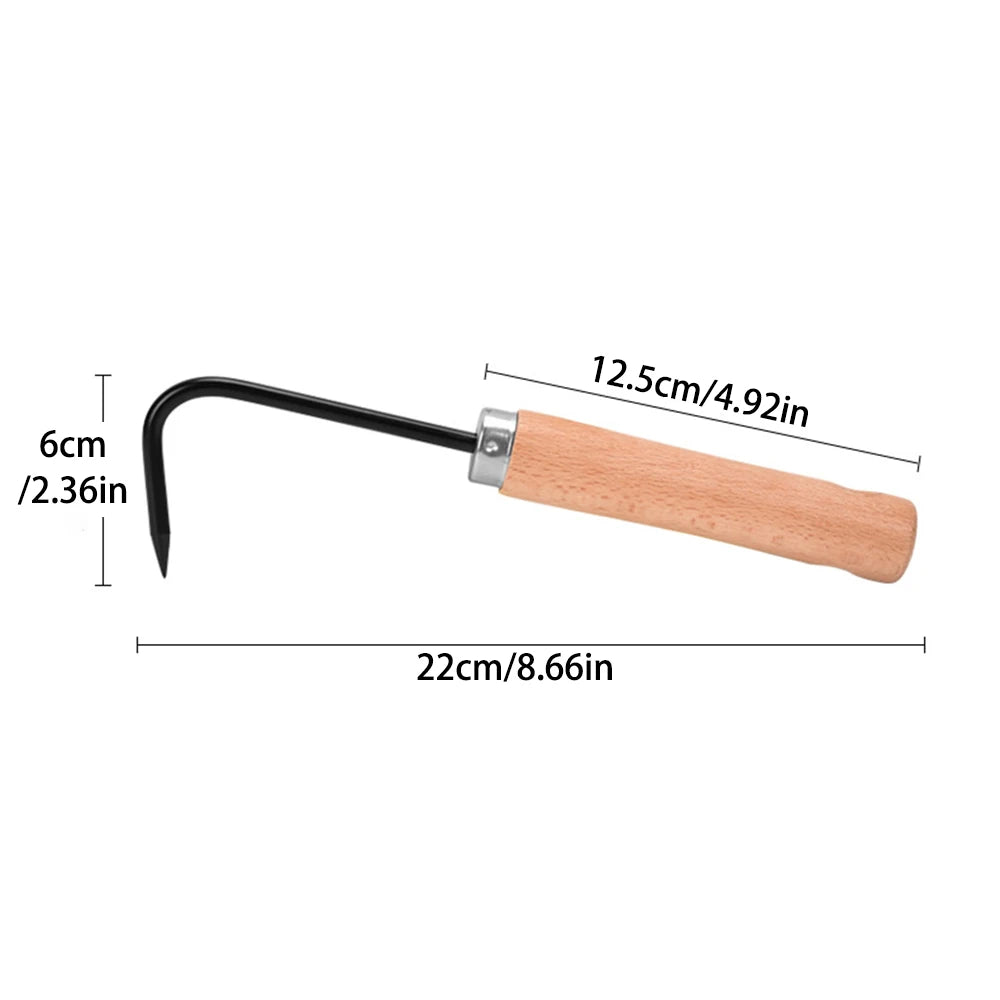 1PC Single Claw Hook Soil Loosening Tool Root Hook Garden And Gardening Tool Pot Bonsai Maintenance Root Picker Grass Puller
