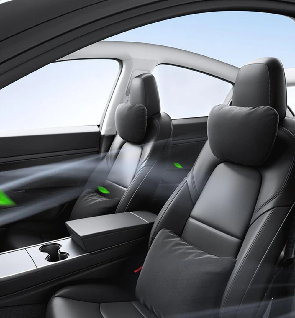 Tesla Car Headrest Neck Pillow – Head & Neck Support for Model 3, S, X, Y & Juniper