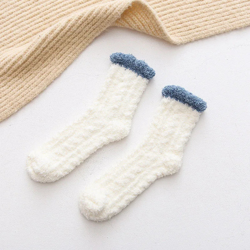 Women's Cat Paw Coral Velvet Socks