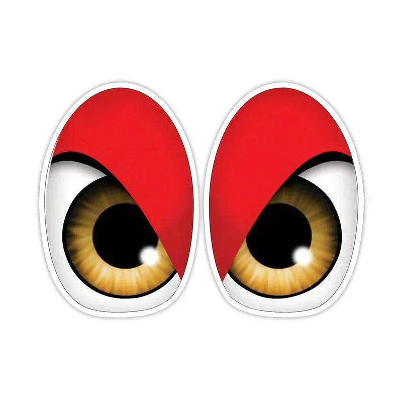 FUYOOHI Personality Cartoon Bird Red Eyes Anime Funny Car Stickers Bumper Trunk Truck Graphics JDM Vinyl Car Wrap Decal
