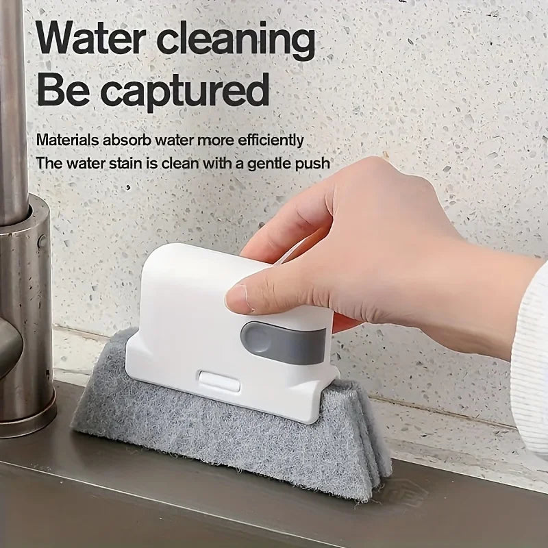 1pc universal window rail cleaning brush, easy to clean small gaps and frames, kitchen table cleaning tool