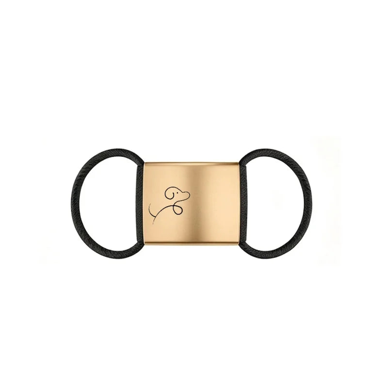 Silent Slide-On Pet ID Tag - Noiseless Engraved Collar Tag