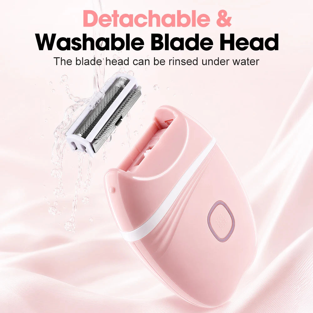 Electric Razor for Women, 3-in-1 Lady Shaver Bikini Trimmer, Cordless Wet & Dry Body Hair Remover for Legs Underarm Face