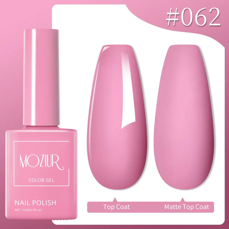 Colorful Hot Sale Uv Gel Nail Polish Set Soak Off Gel Nail Polish 15ml Professional Nail Gel Polishes