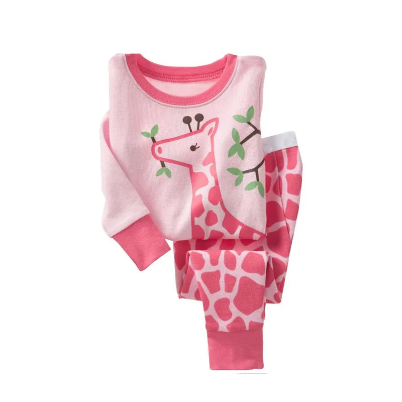 Kids Animal Embroidered Pajama Set - Soft Two-Piece Sleepwear - photo 11