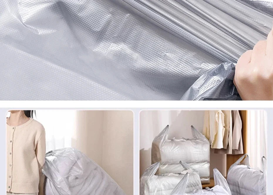 10PCS Large Capacity Plastic Bags Thicken Moving Packaging Bag Clothes Storage Bags for Toys Duvet Blanket Bedding Organizer