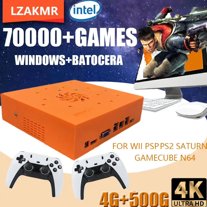 M8 Dual-System Mini PC Console — i3 CPU, 1TB, Plug-and-Play TV, Wireless Controller