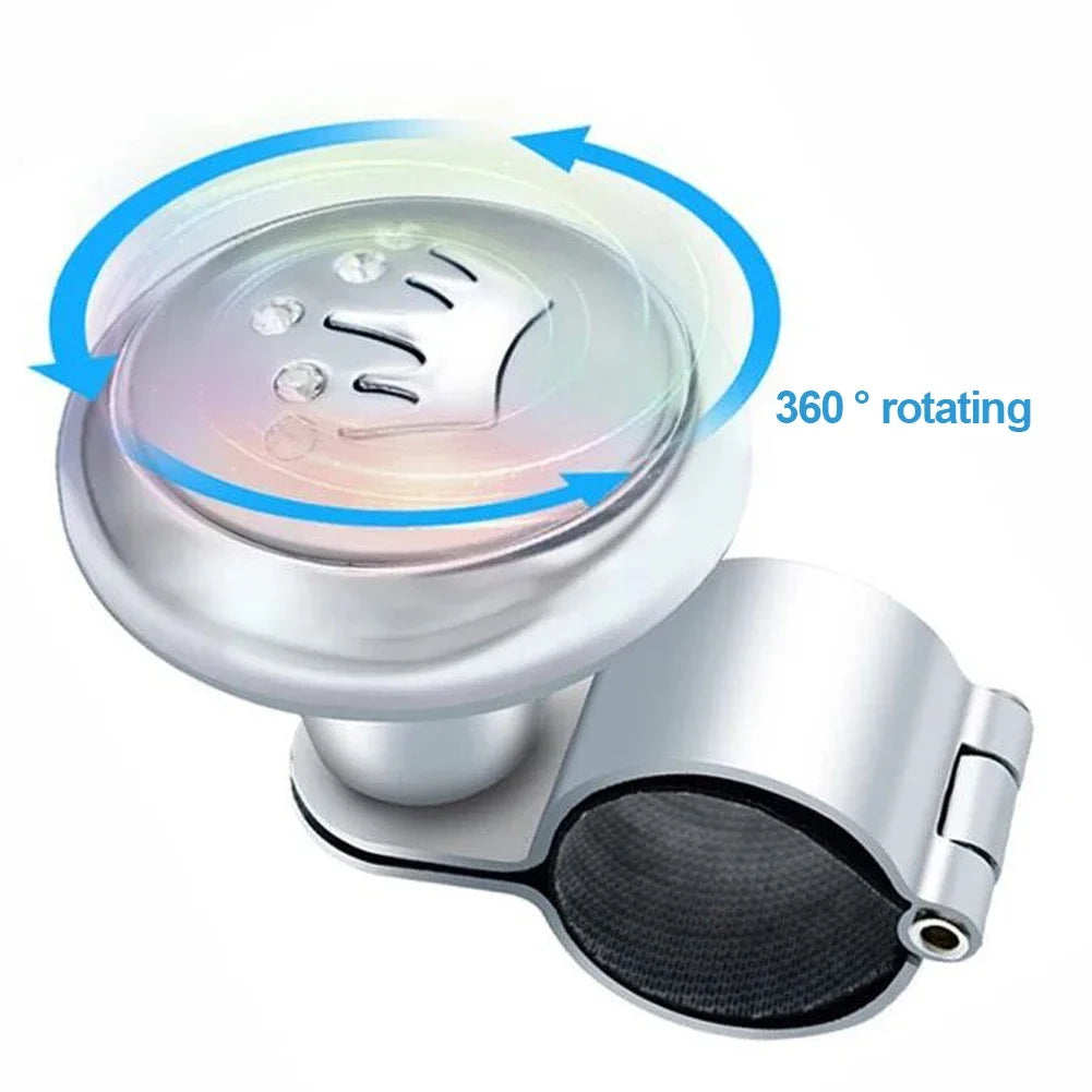 Car Steering Wheel Auto Truck Power Spinner Booster Aid Knob Ball Handle Clamp Car Accessories Professional Supplies Universal