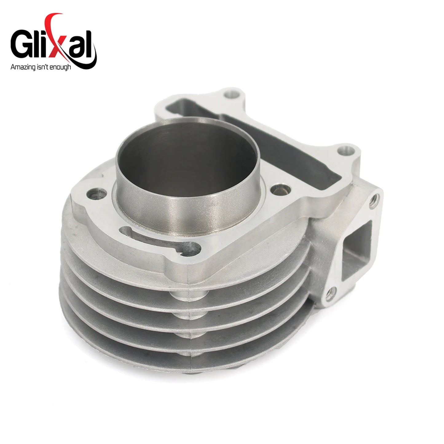 Glixal GY6 105cc Chinese Scooter Engine 52mm Big Bore Cylinder kit with Piston Kit for 4T 139QMB 139QMA JONWAY ZNEN Roketa Moped