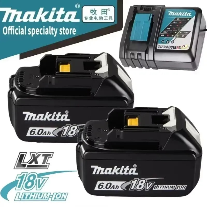 Original Makita 6Ah for Makita 18V Battery BL1830B BL1850B BL1850 BL1840 BL1860 BL1815 Replacement Lithium Battery