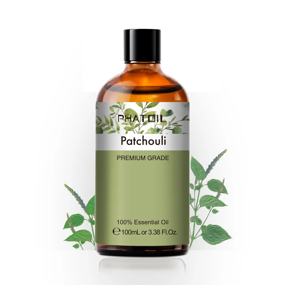 100ml Pure Essential Oil for Diffusers — Aromatherapy (Lavender, Rose, Peppermint & More)